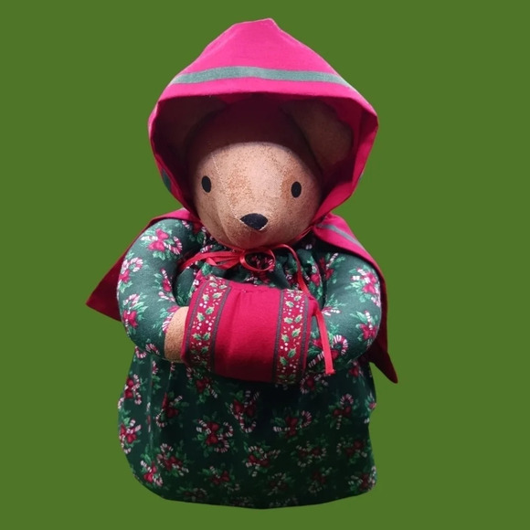 Vintage overly raker christmas bear plush decoration - Picture 2 of 8